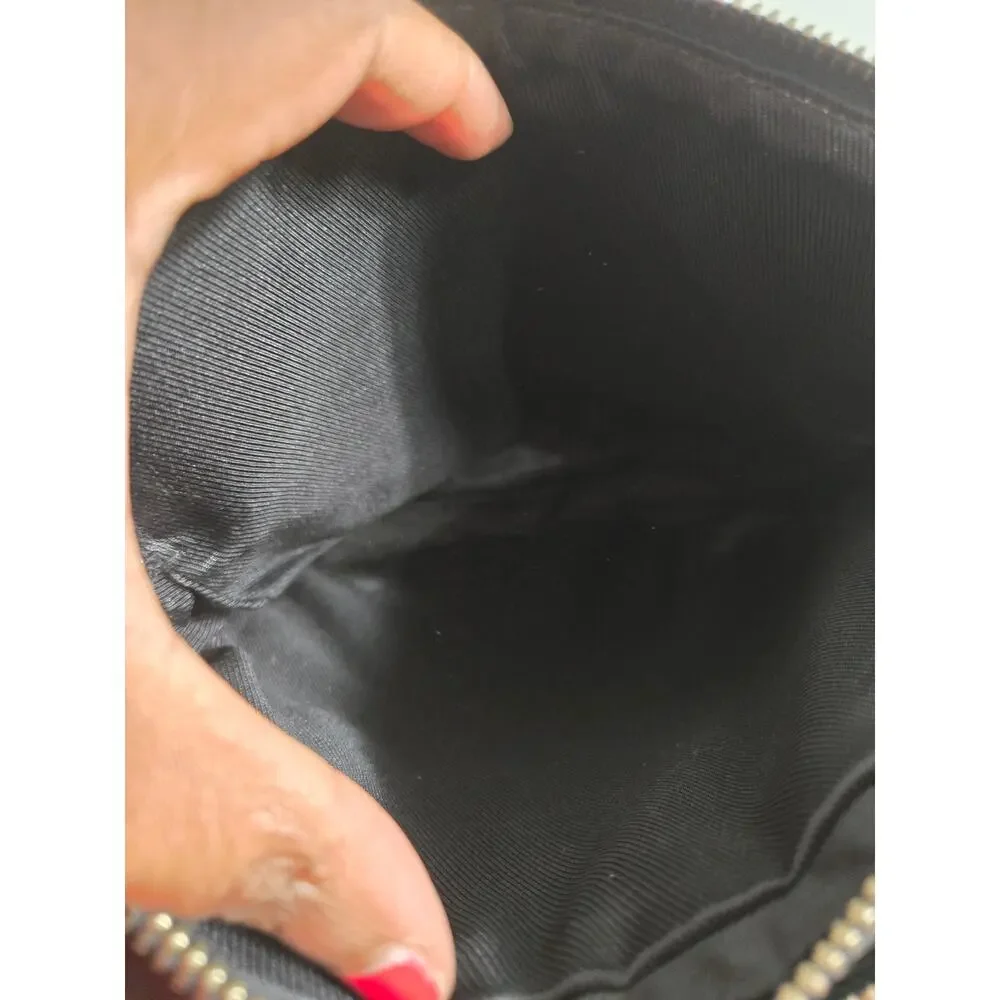 Ralph Lauren Leather Camera Bag Black Crossbody Shoulder Logo Vintage Classic